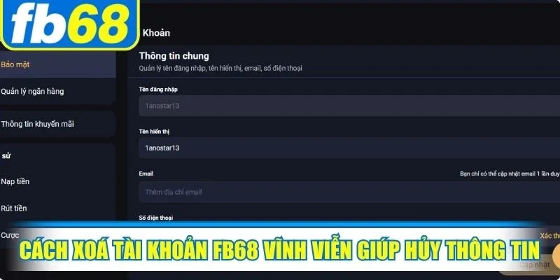Cách Xoá Tài Khoản FB68 Vĩnh Viễn Nhanh Chóng Nhất 2 Cách xoá tài khoản FB68 vĩnh viễn giúp bạn hủy thông tin cá nhân
