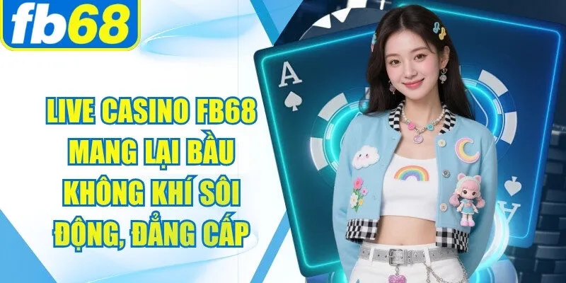 Live Casino FB68 mang lại bầu không khí sôi động, đẳng cấp